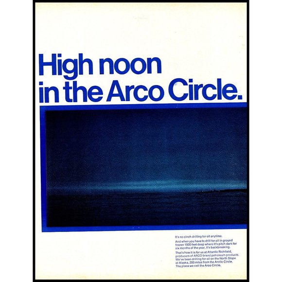 1970 Arco Atlantic Richfield 2 Page Vintage Print Ad Arctic Circle Oil Drilling - Picture 3 of 3